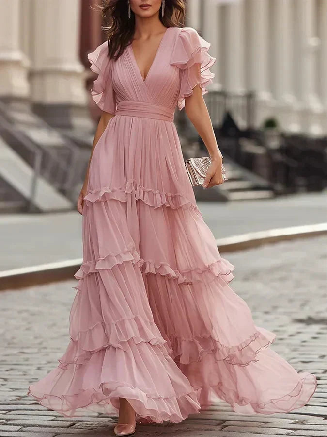 Philomena | Tiered Ruffle Maxi Dress