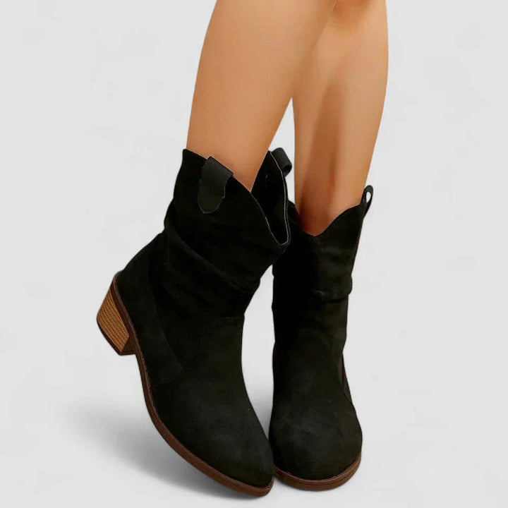 Phoebe | Slouchy Western Ankle Boots