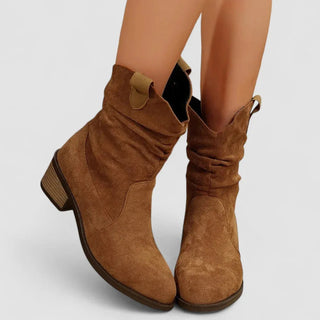 Phoebe | Slouchy Western Ankle Boots