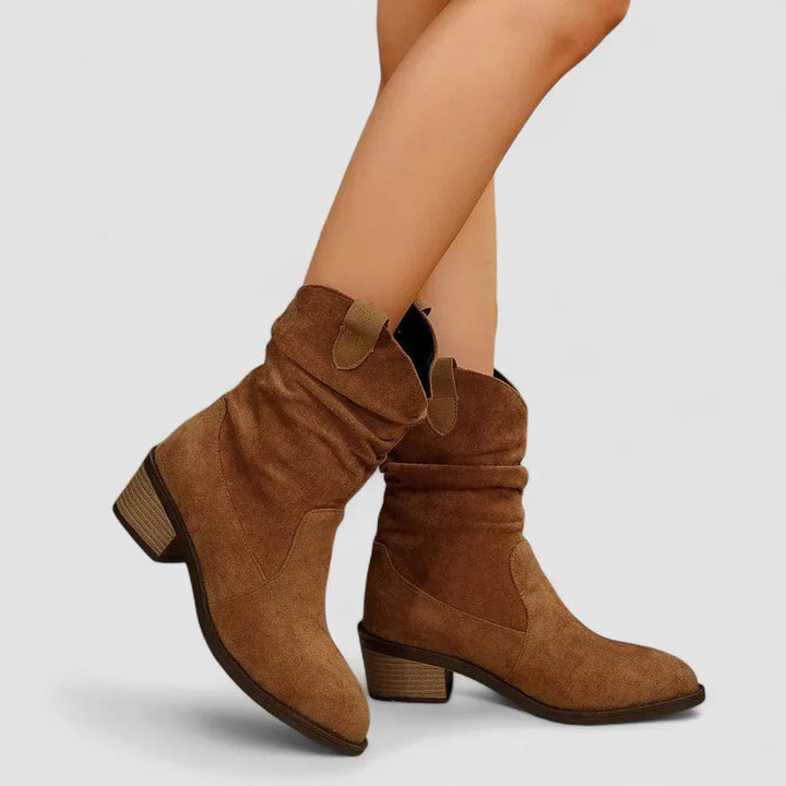 Phoebe | Slouchy Western Ankle Boots