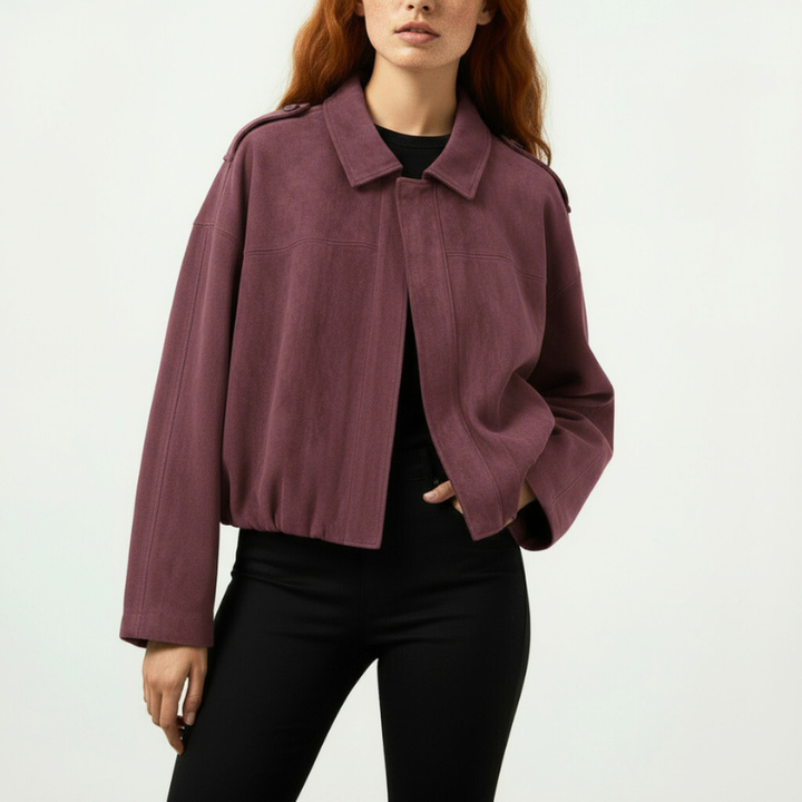 Sandra Suede Bomber Jacket