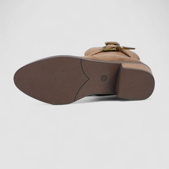 Rosa | Buckle Western Ankle Boots
