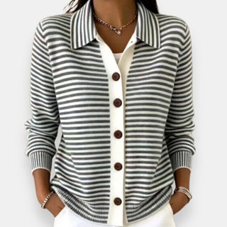 Rosalie | Striped Autumn Cardigan