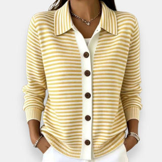 Rosalie | Striped Autumn Cardigan