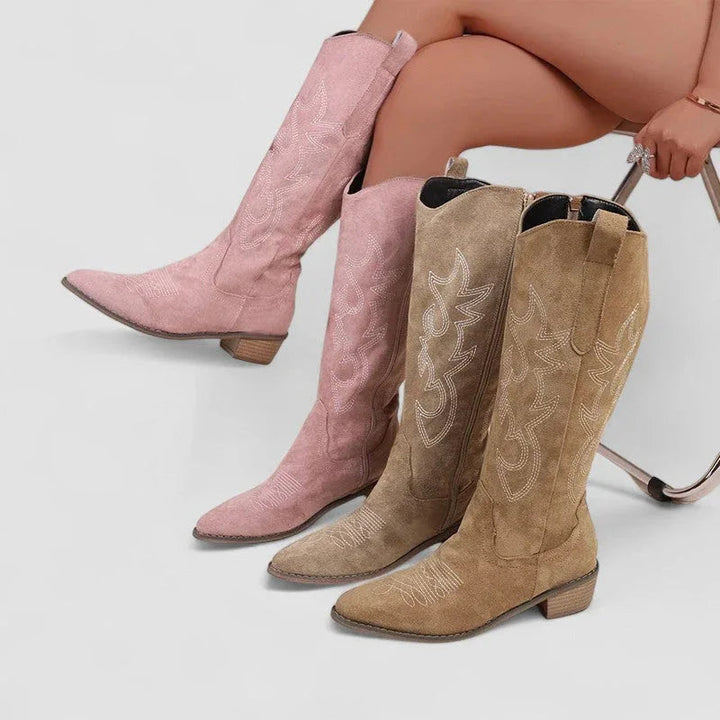 Roxanne | Western Mid-Calf Boots