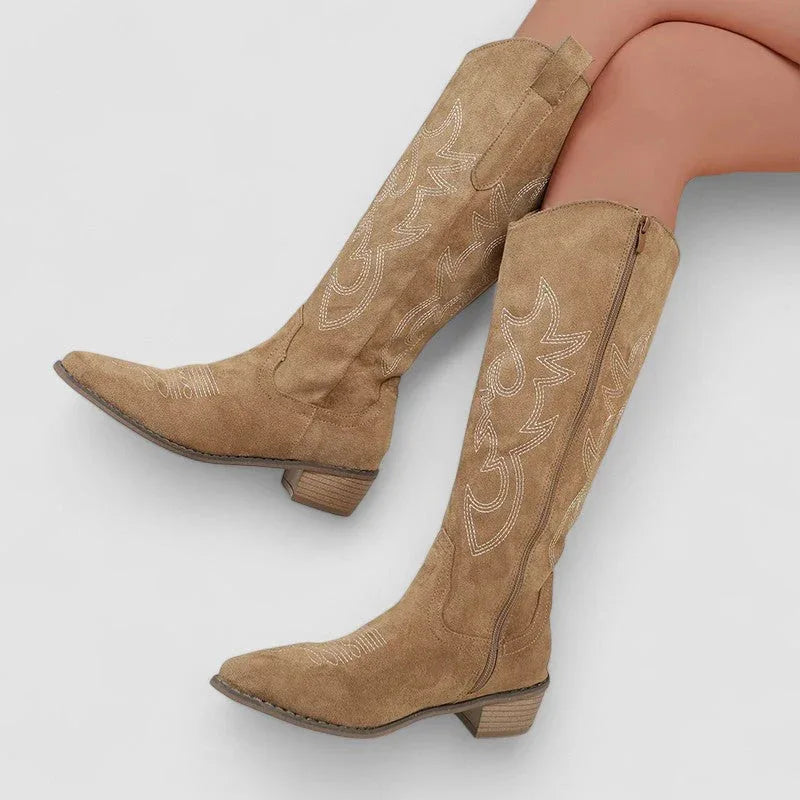 Roxanne | Western Mid-Calf Boots