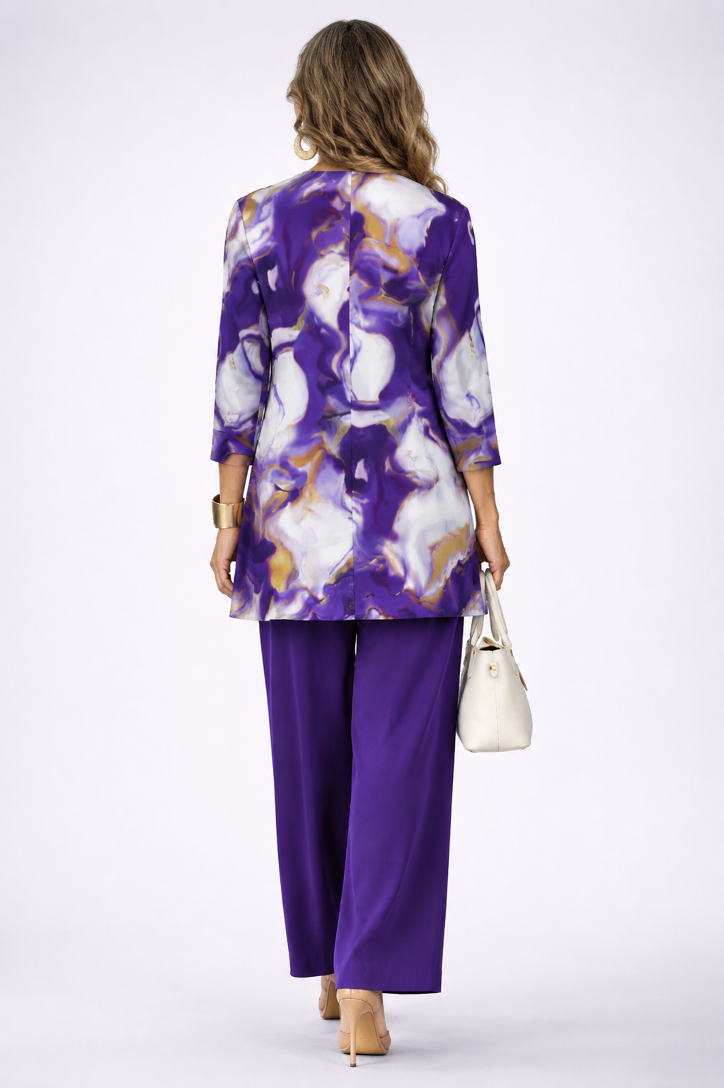 Sara | Purple Marble Three-Piece Set