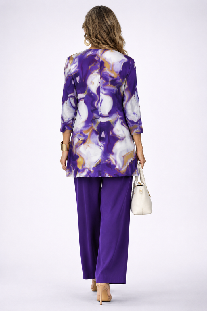 Sara | Purple Marble Three-Piece Set