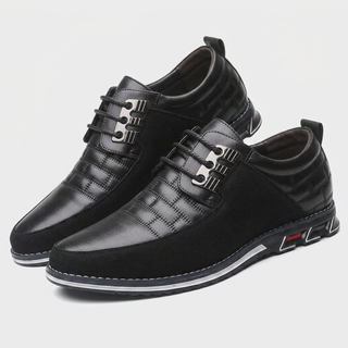 Silas | Stitched Leather-Look Sneaker