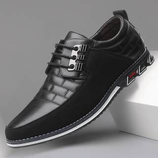 Silas | Stitched Leather-Look Sneaker