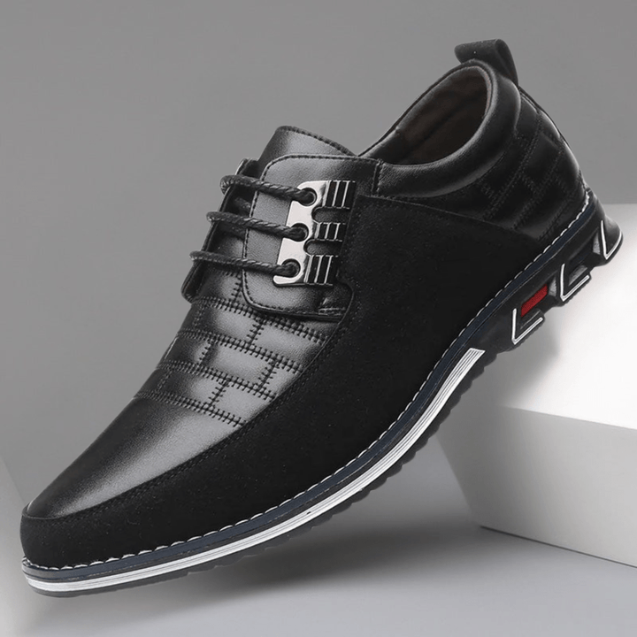 Silas | Stitched Leather-Look Sneaker