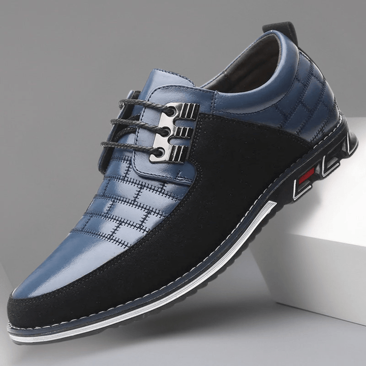 Silas | Stitched Leather-Look Sneaker