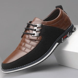 Silas | Stitched Leather-Look Sneaker