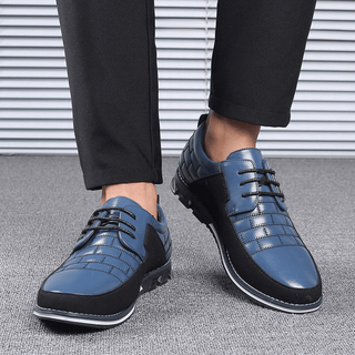 Silas | Stitched Leather-Look Sneaker
