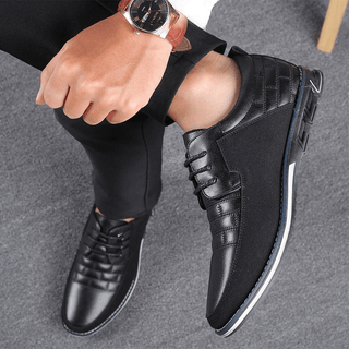 Silas | Stitched Leather-Look Sneaker