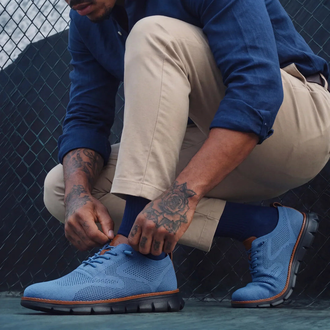 Simon | Knit Lace-Up Sneaker