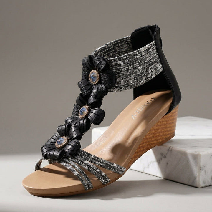 Isla Floral Wedge Sandal
