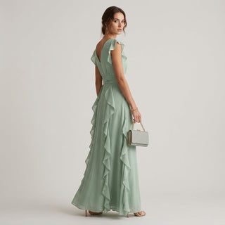 Vera Ruffle Wrap Maxi Dress