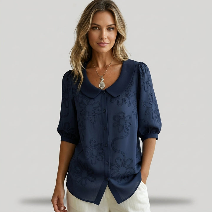 Elena Floral Embroidered Blouse