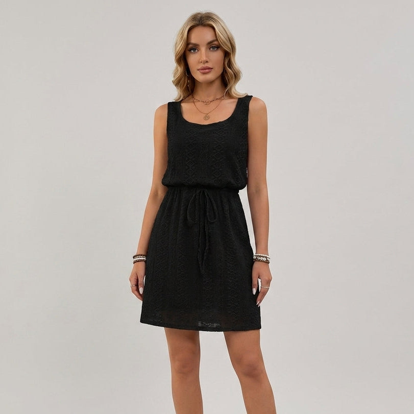 Lexi Eyelet Tie-Waist Dress