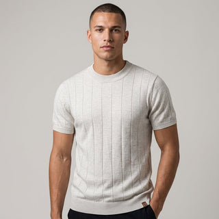 Luca Ribbed Cotton Tee