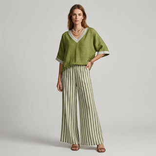 Sammi Striped Wide Leg Set
