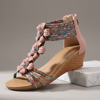Isla Floral Wedge Sandal