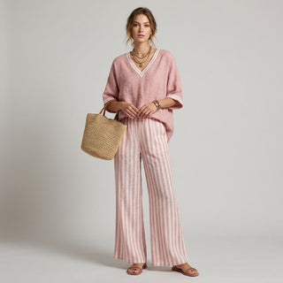 Sammi Striped Wide Leg Set