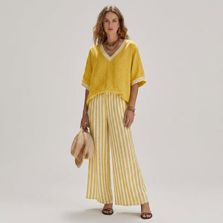 Sammi Striped Wide Leg Set