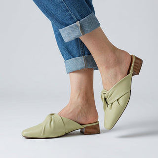 Camilla Leather Twist Mule