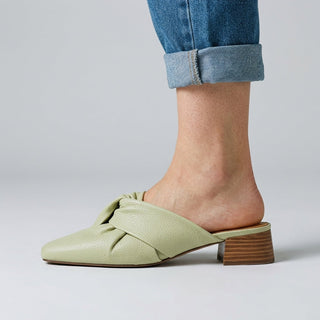 Camilla Leather Twist Mule