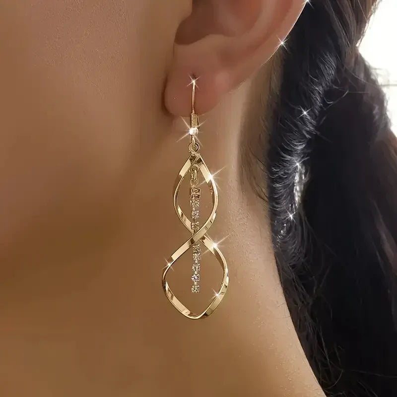 Sunbeam Spiral Drop Earrings