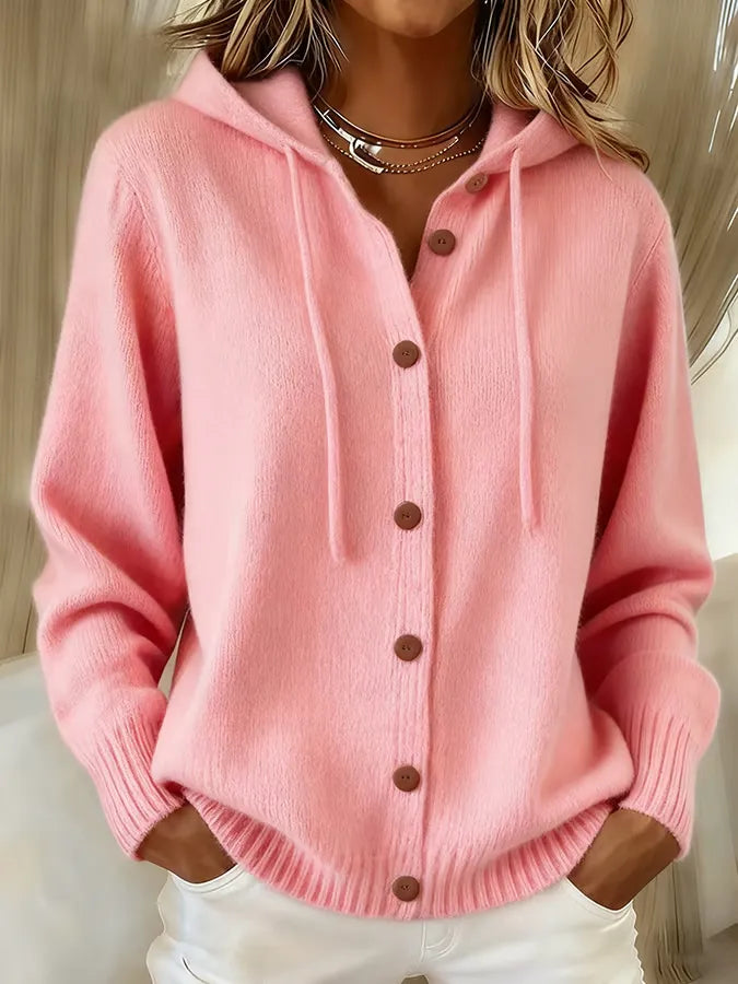 Tamsin | Drawstring Hoodie Cardigan