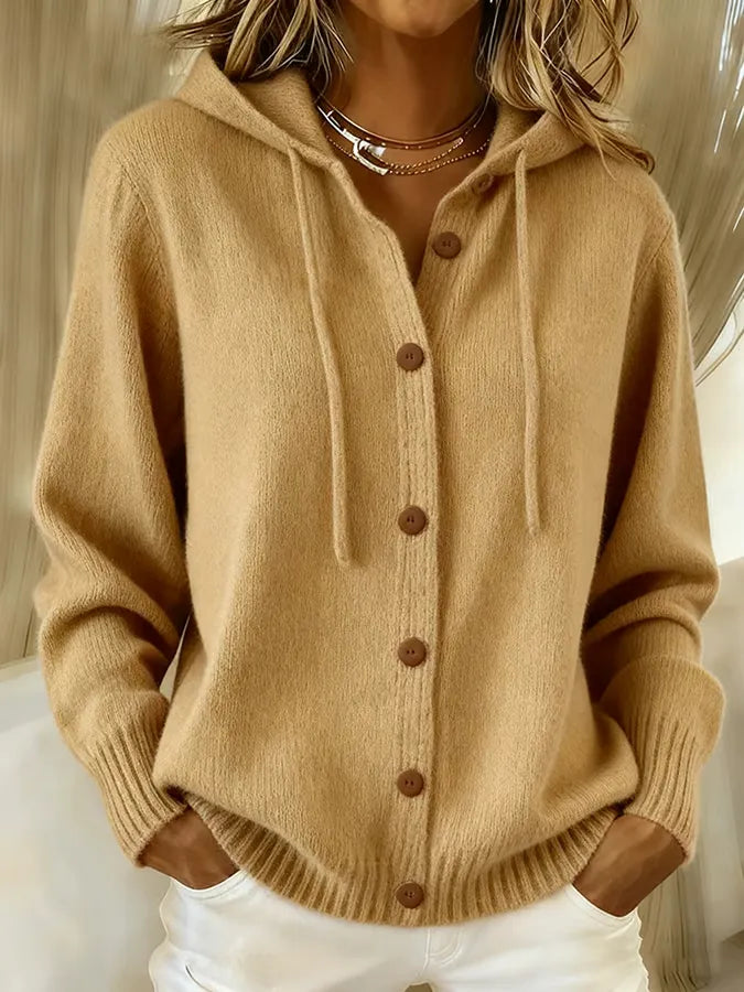 Tamsin | Drawstring Hoodie Cardigan