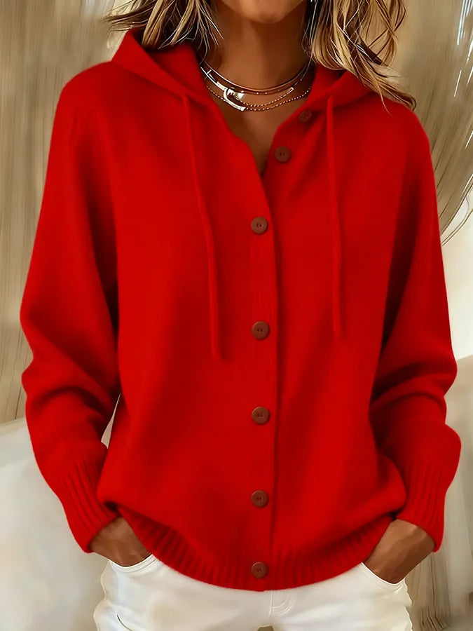 Tamsin | Drawstring Hoodie Cardigan