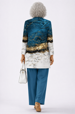 Teresa | Blue Marble Three-Piece Set