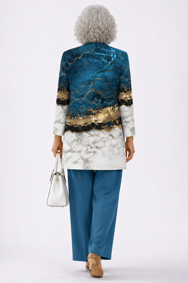 Teresa | Blue Marble Three-Piece Set