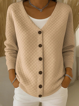 Tilda | Quilted Button Cardigan