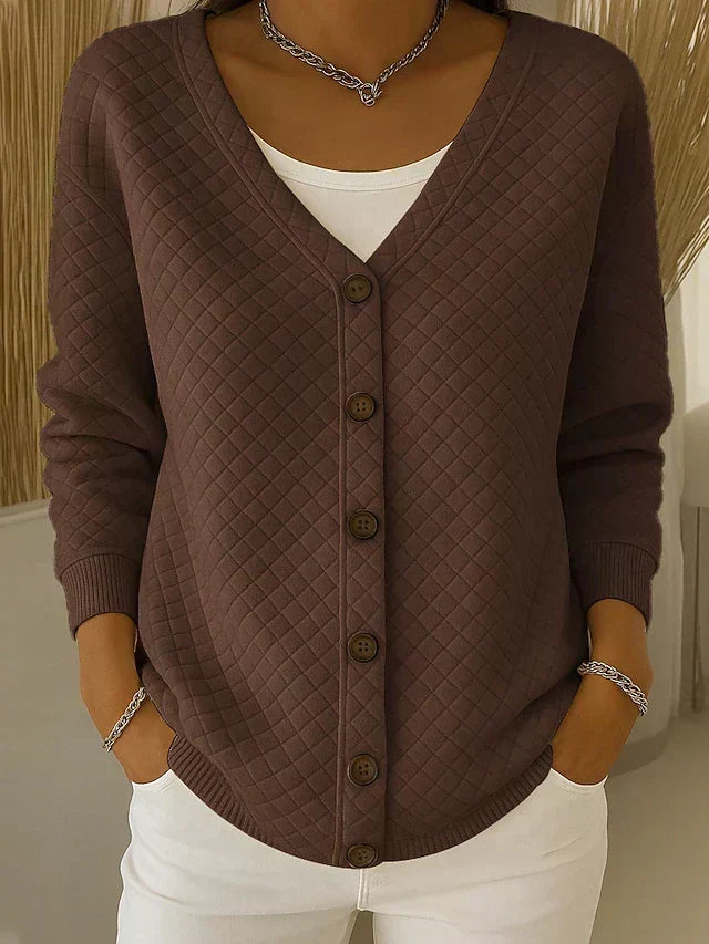 Tilda | Quilted Button Cardigan