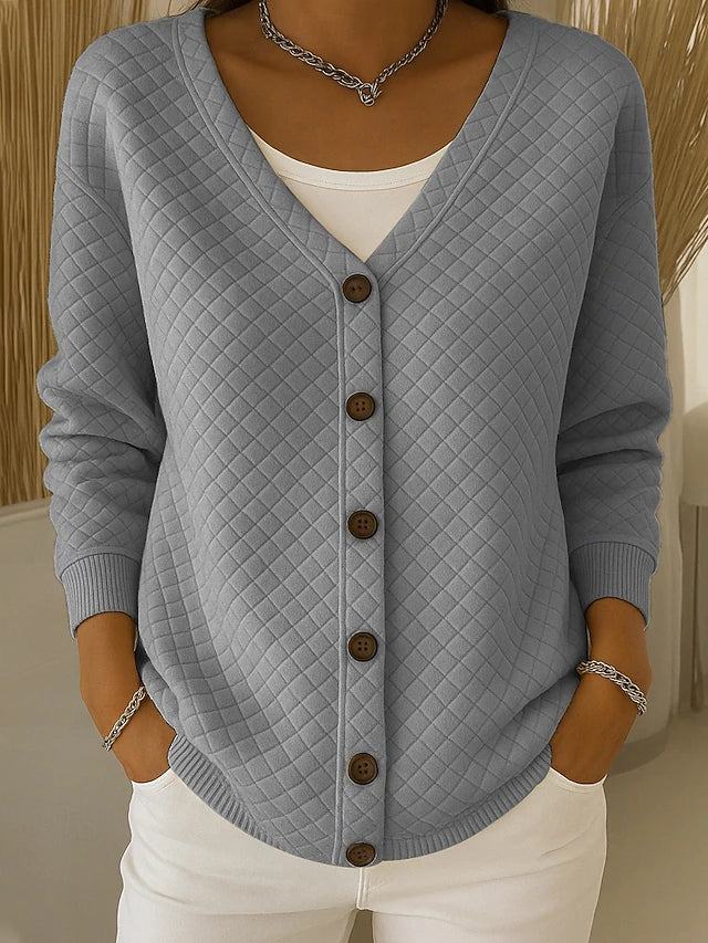 Tilda | Quilted Button Cardigan