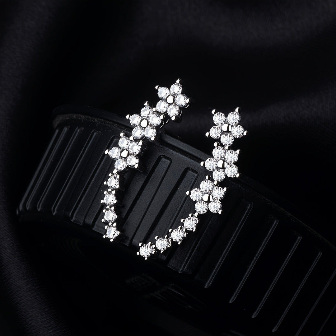 Timeless Floral Climber Earrings