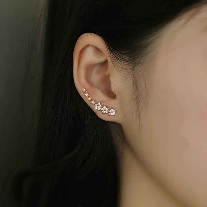 Timeless Floral Climber Earrings