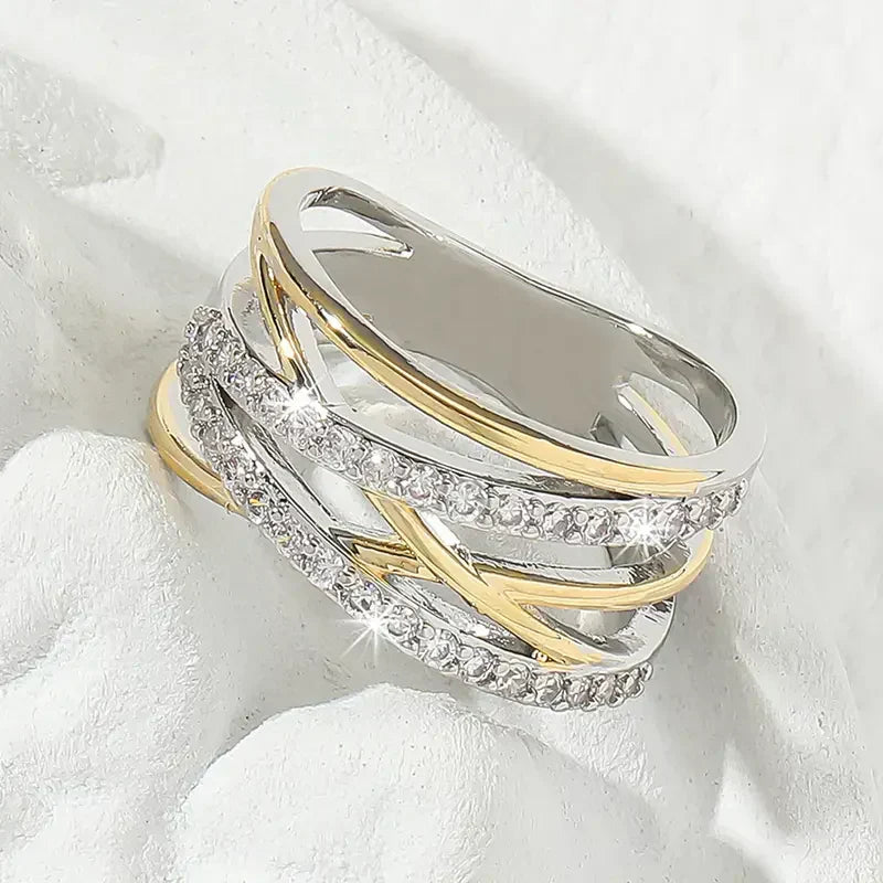 Two-Tone Radiance Wrap Ring