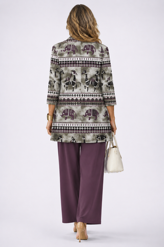Valerie | Plum Paisley Three-Piece Set