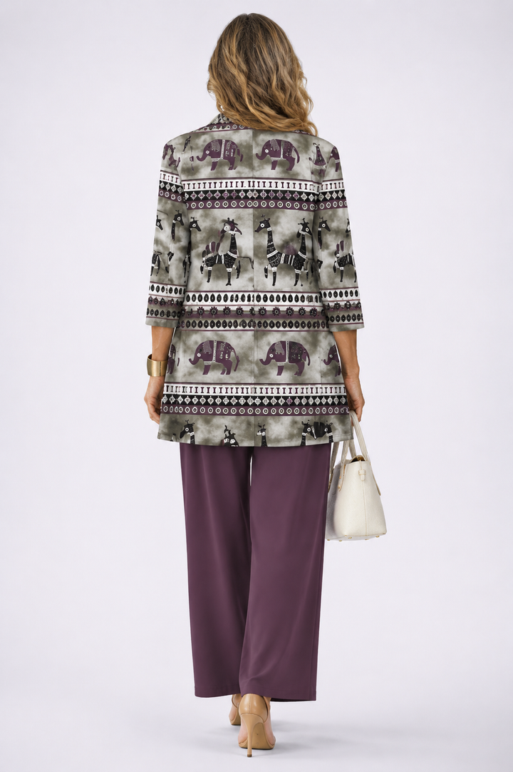 Valerie | Plum Paisley Three-Piece Set