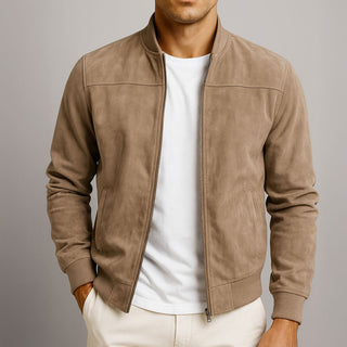 Valerio | Suede-Look Bomber Jacket