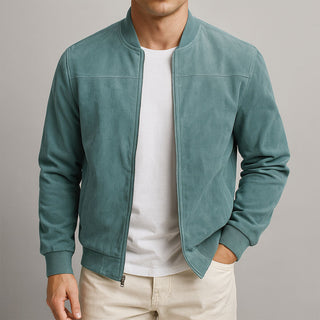 Valerio | Suede-Look Bomber Jacket