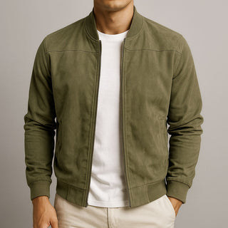 Valerio | Suede-Look Bomber Jacket