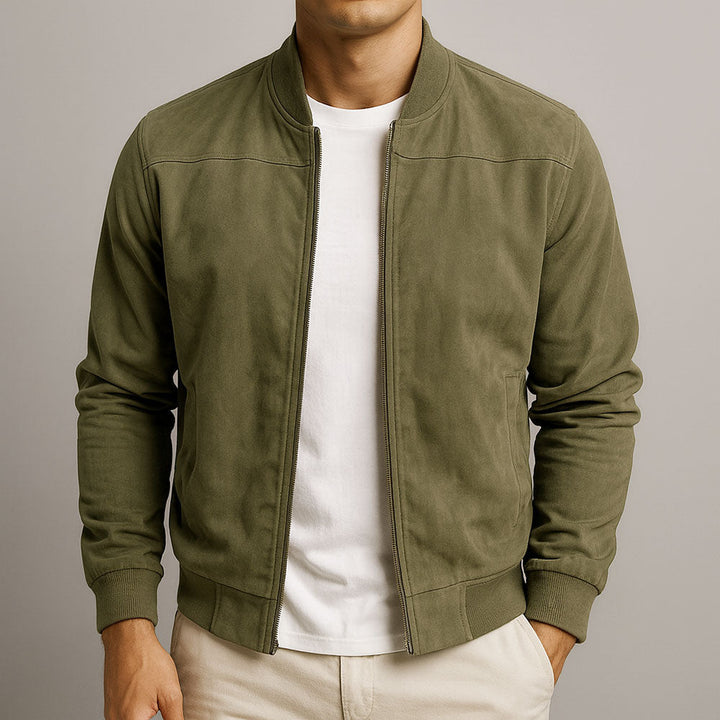 Valerio | Suede-Look Bomber Jacket