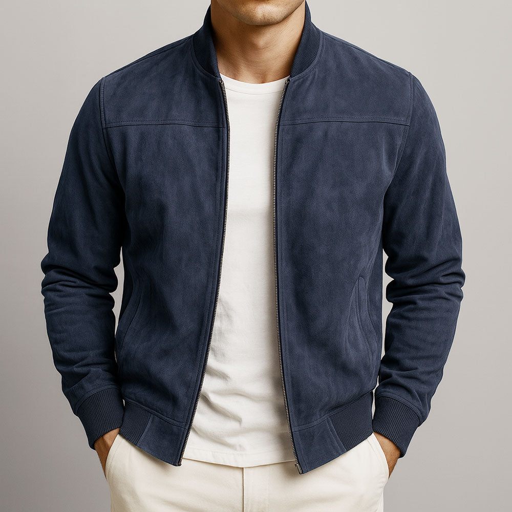 Valerio | Suede-Look Bomber Jacket